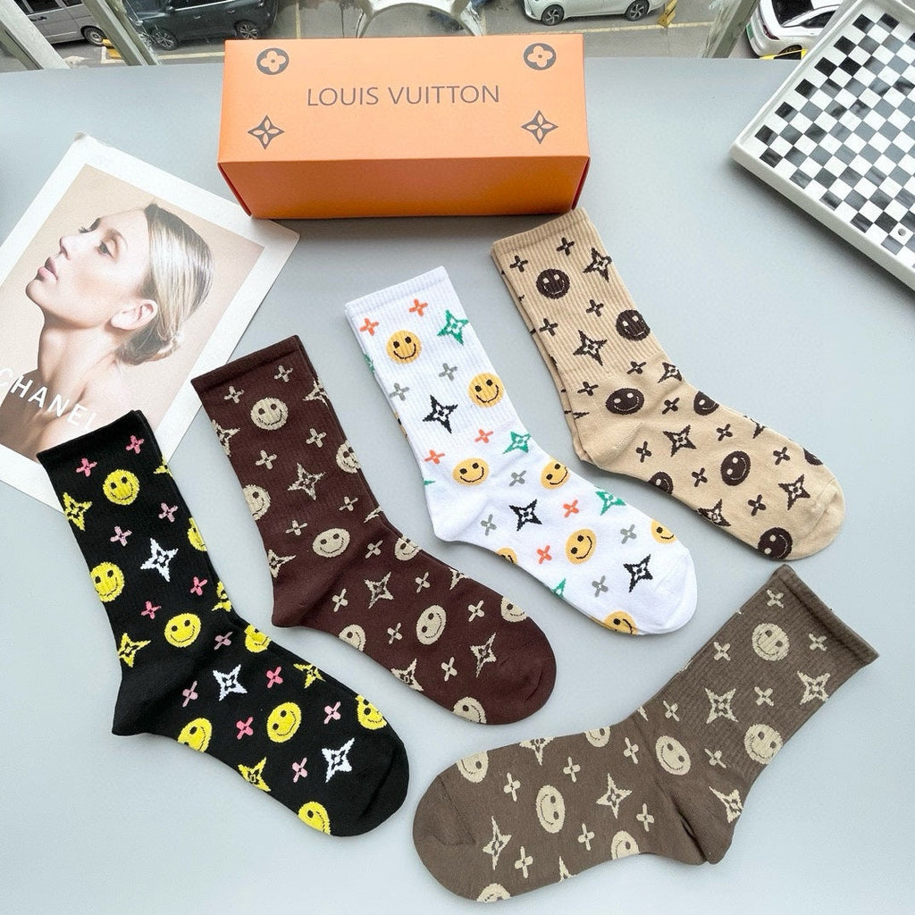 LOUIS VUITTON CREW SOCKS 409494 (1 BOX)