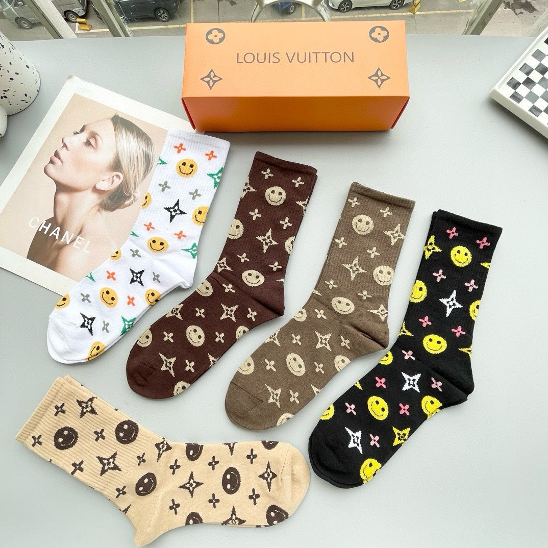 LOUIS VUITTON CREW SOCKS 409494 (1 BOX)