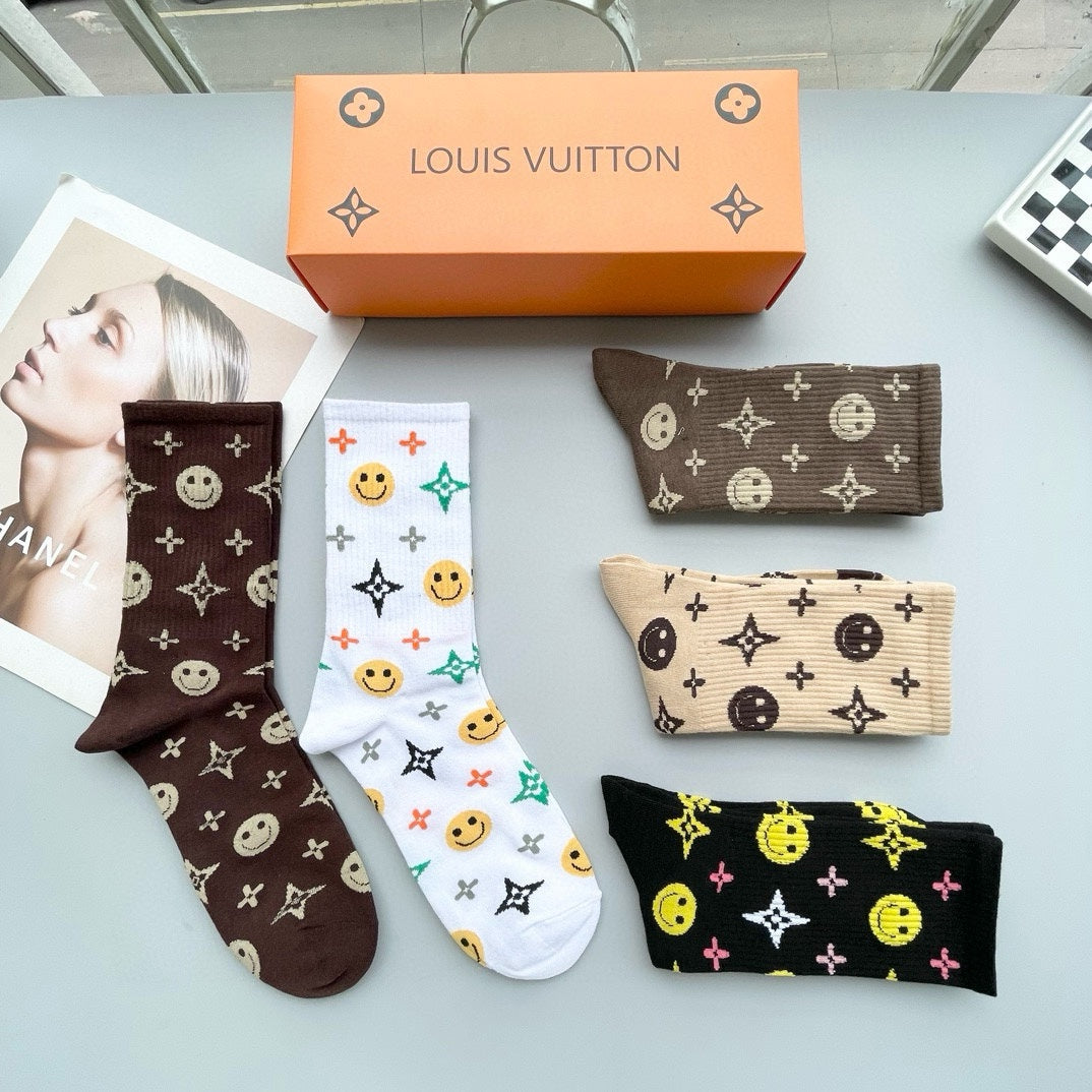 LOUIS VUITTON CREW SOCKS 409494 (1 BOX)