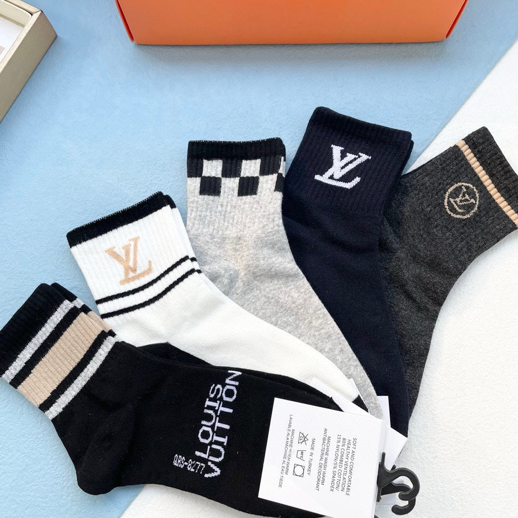 LOUIS VUITTON LOW-CUT SOCKS 412558 (1 BOX)