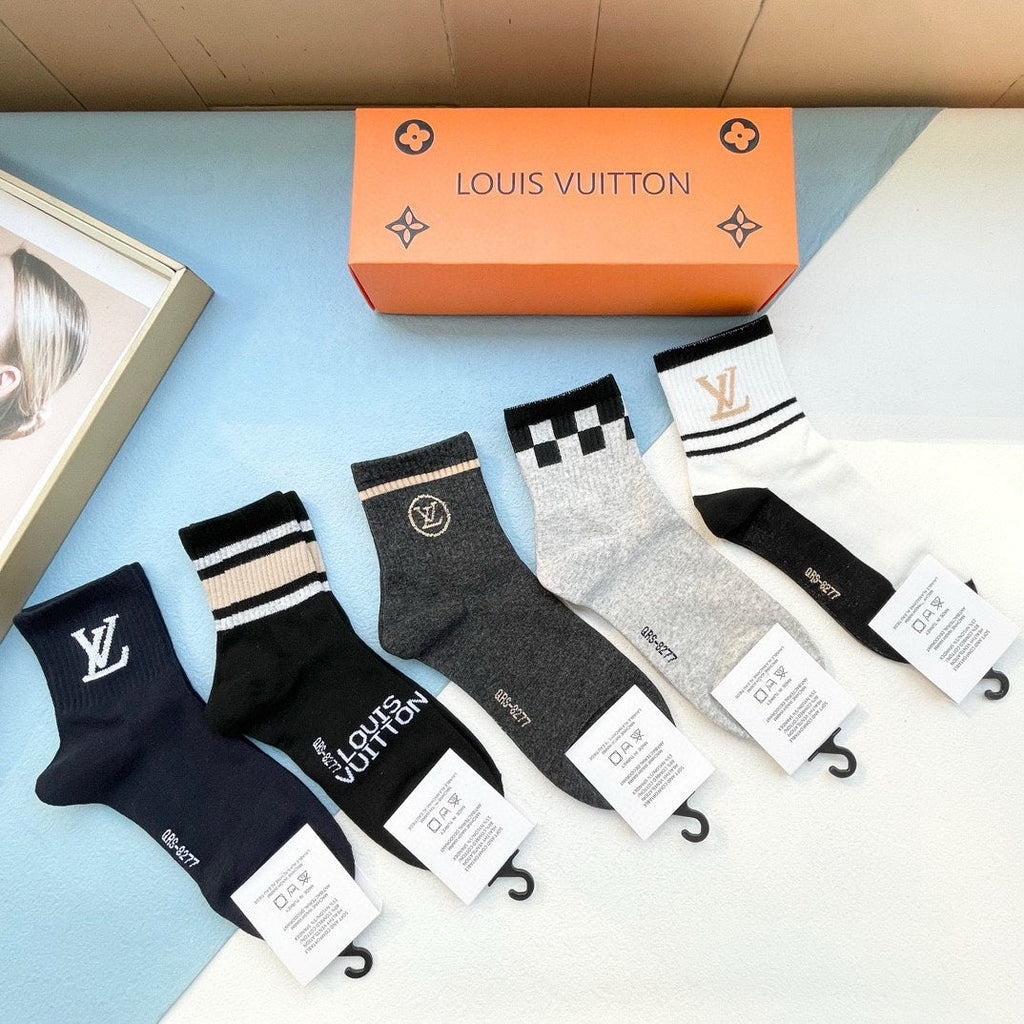 LOUIS VUITTON LOW-CUT SOCKS 412558 (1 BOX)