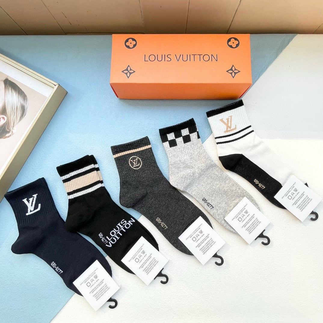 LOUIS VUITTON LOW-CUT SOCKS 412558 (1 BOX)
