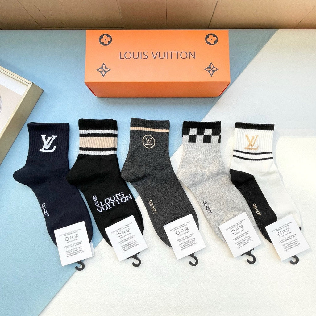LOUIS VUITTON LOW-CUT SOCKS 412558 (1 BOX)