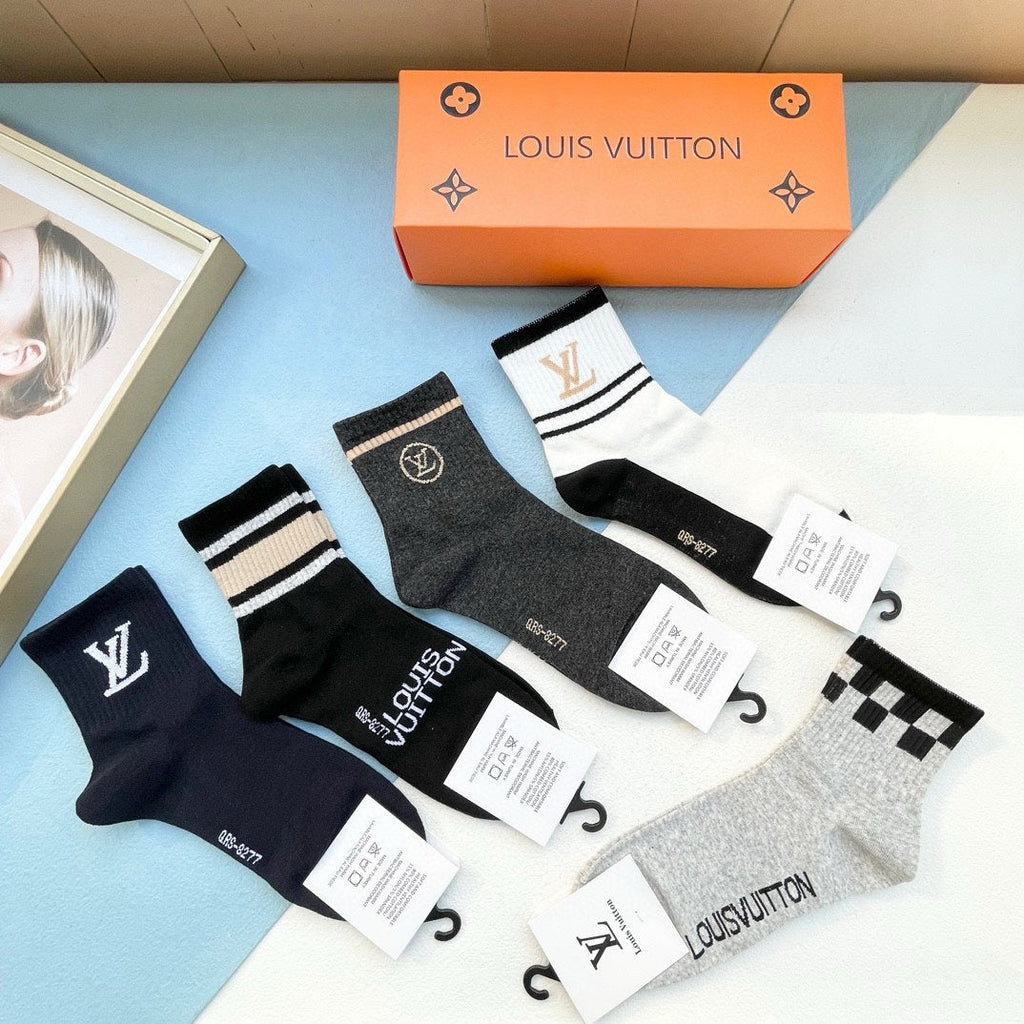 LOUIS VUITTON LOW-CUT SOCKS 412558 (1 BOX)