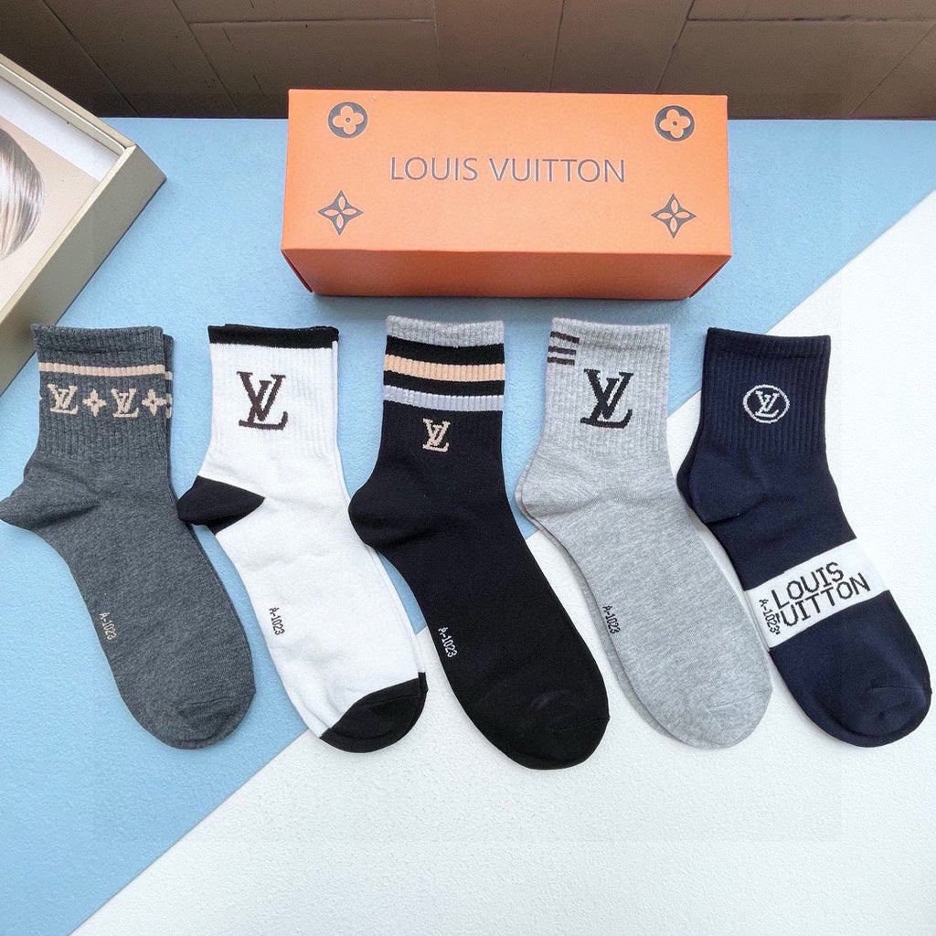 LOUIS VUITTON LOW-CUT SOCKS 412570 (1 BOX)