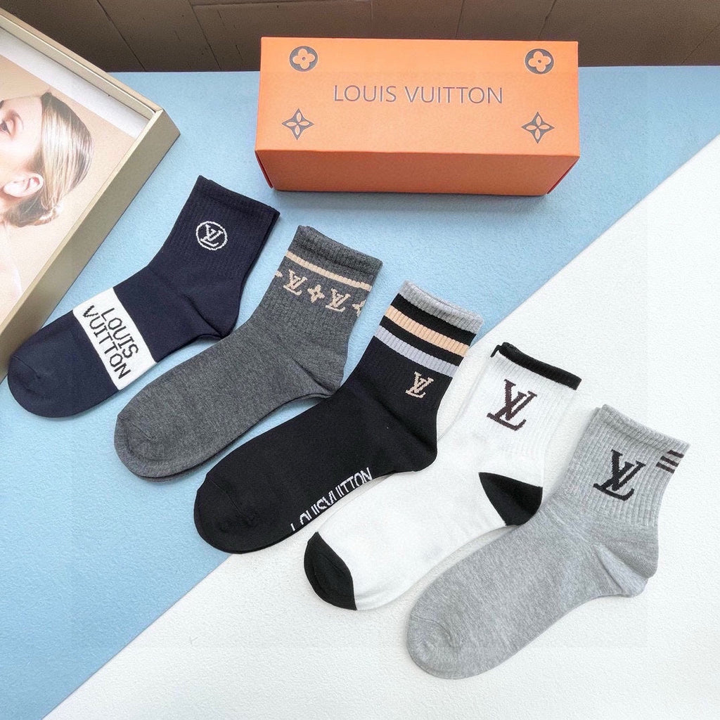 LOUIS VUITTON LOW-CUT SOCKS 412570 (1 BOX)