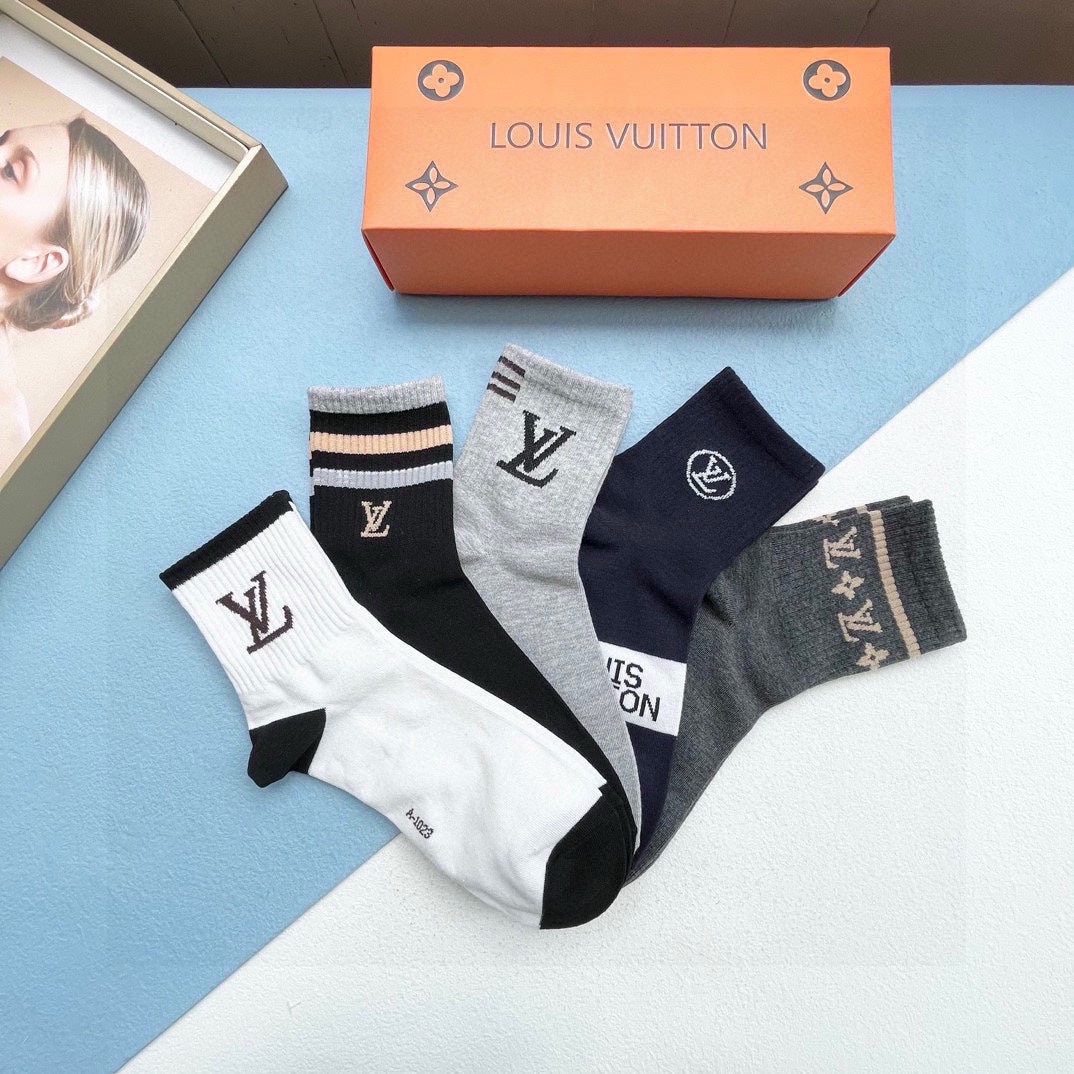LOUIS VUITTON LOW-CUT SOCKS 412570 (1 BOX)