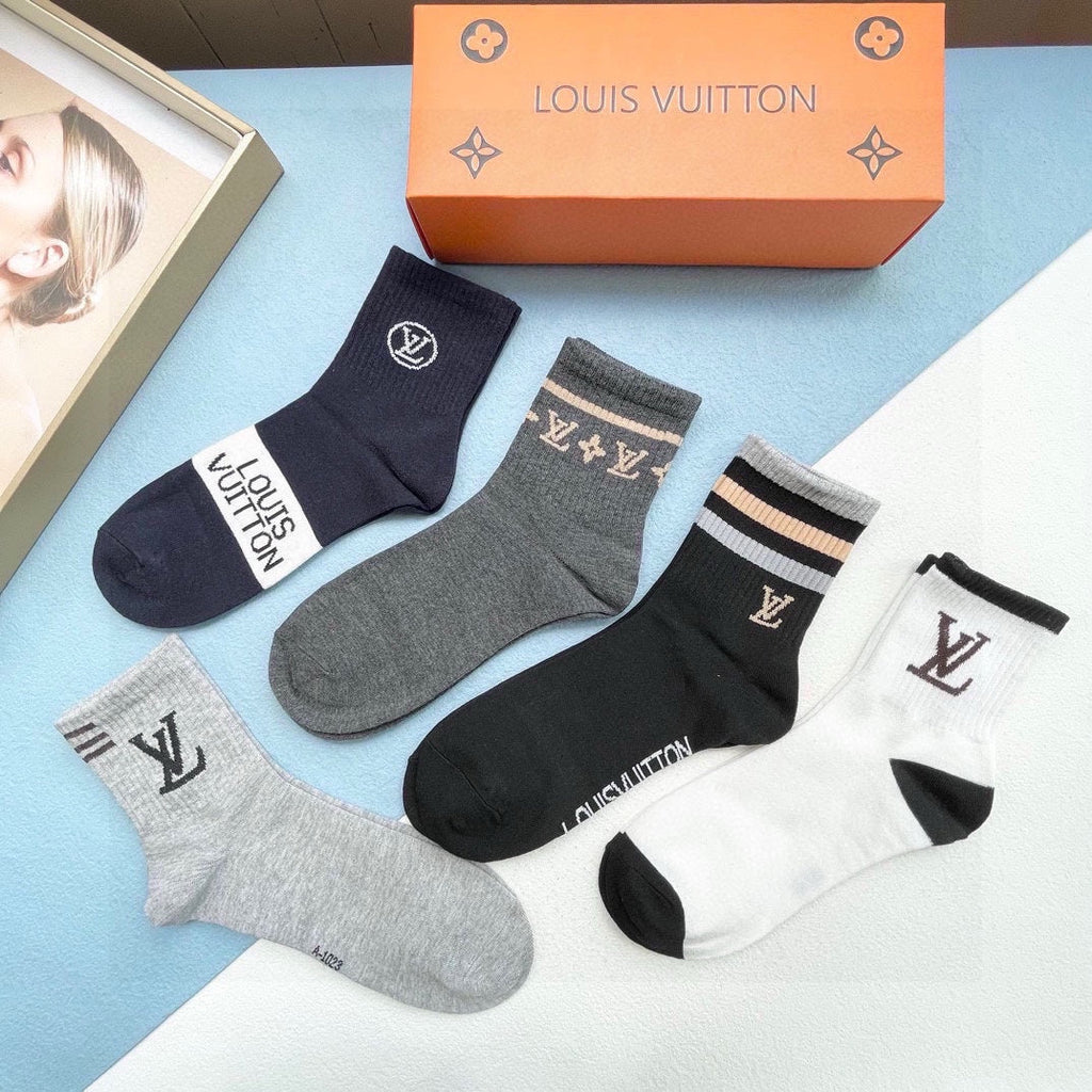 LOUIS VUITTON LOW-CUT SOCKS 412570 (1 BOX)