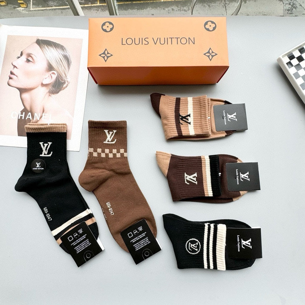 LOUIS VUITTON LOW-CUT SOCKS 412573 (1 BOX)