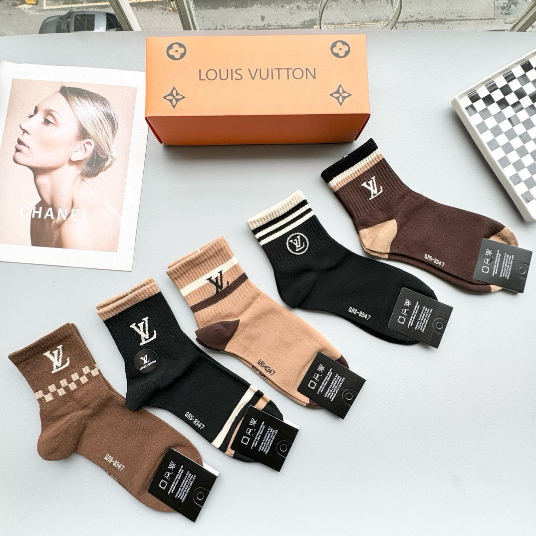 LOUIS VUITTON LOW-CUT SOCKS 412573 (1 BOX)