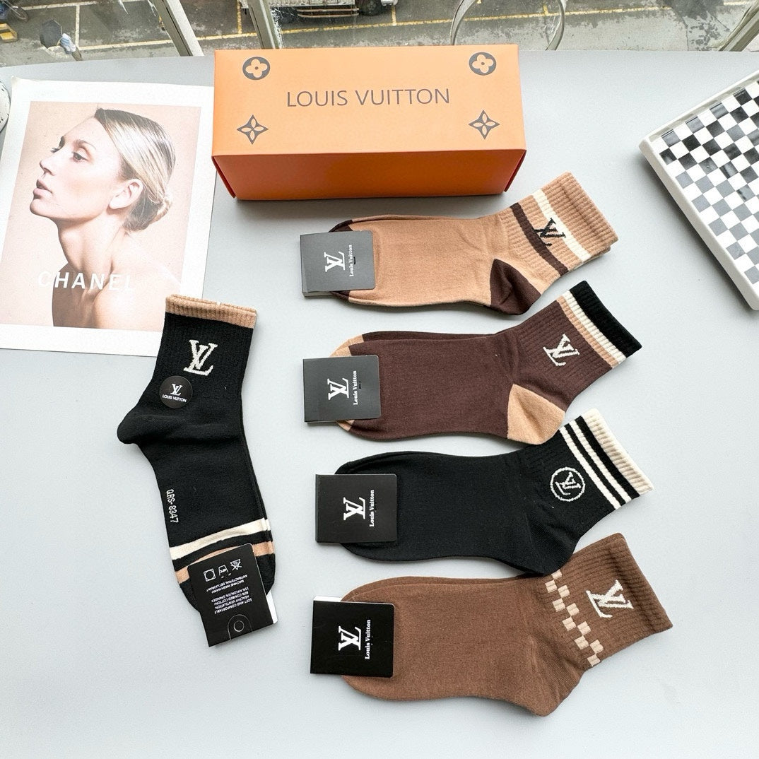 LOUIS VUITTON LOW-CUT SOCKS 412573 (1 BOX)