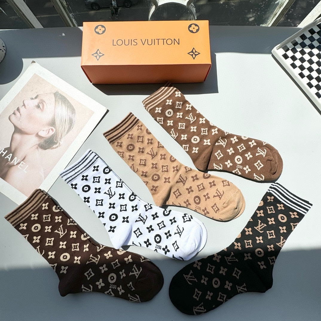 LOUIS VUITTON CREW SOCKS 412575 (1 BOX)