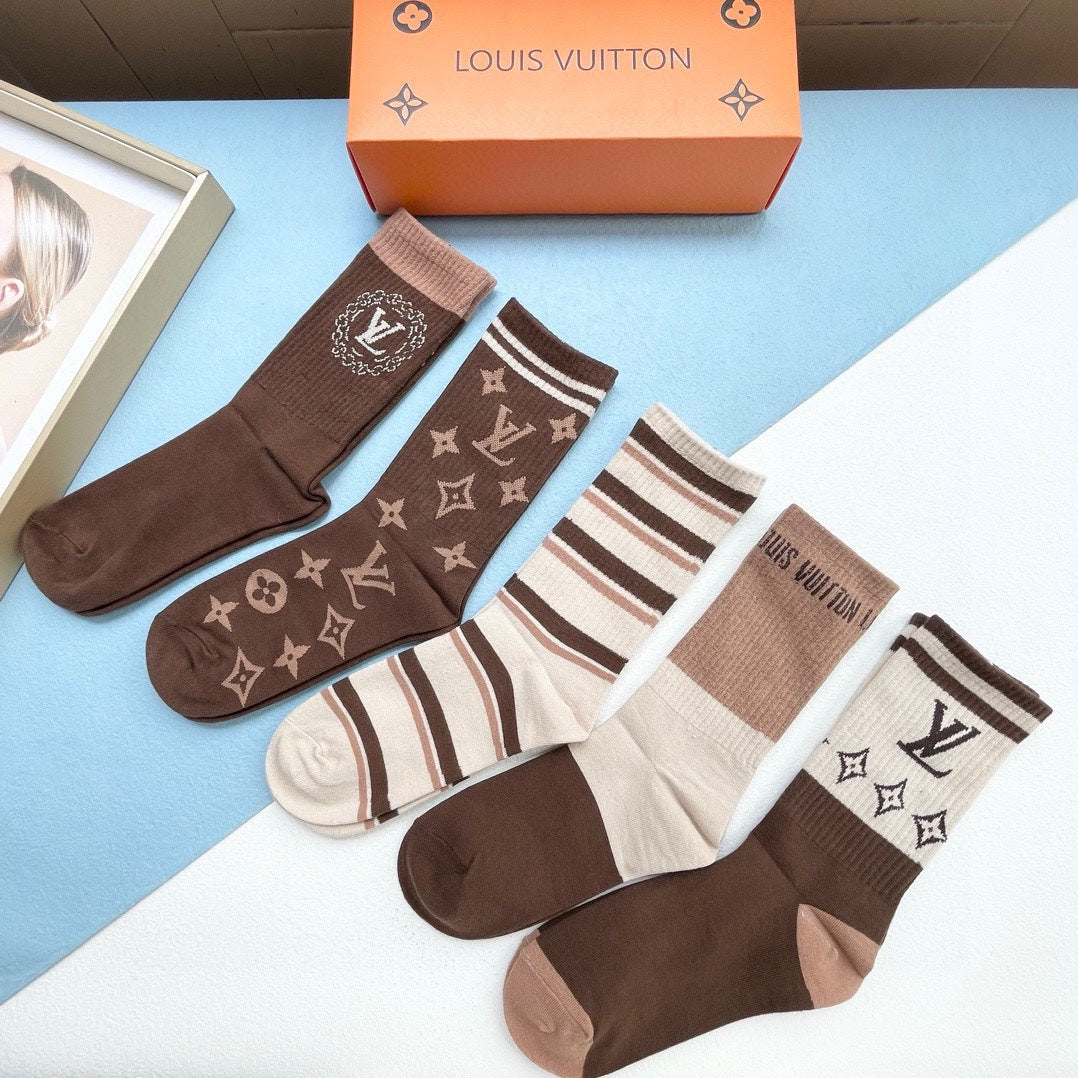 LOUIS VUITTON CREW SOCKS 414491 (1 BOX)