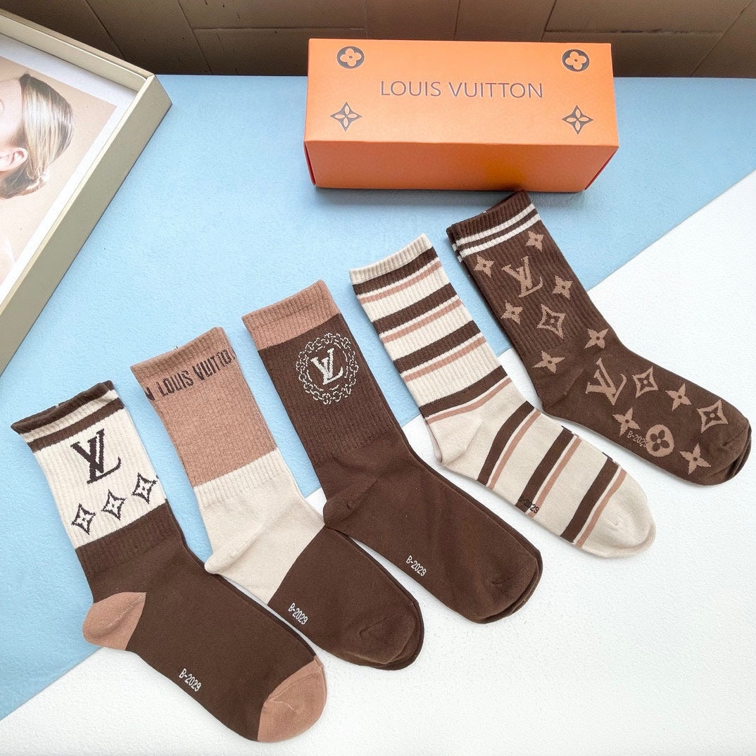 LOUIS VUITTON CREW SOCKS 414491 (1 BOX)