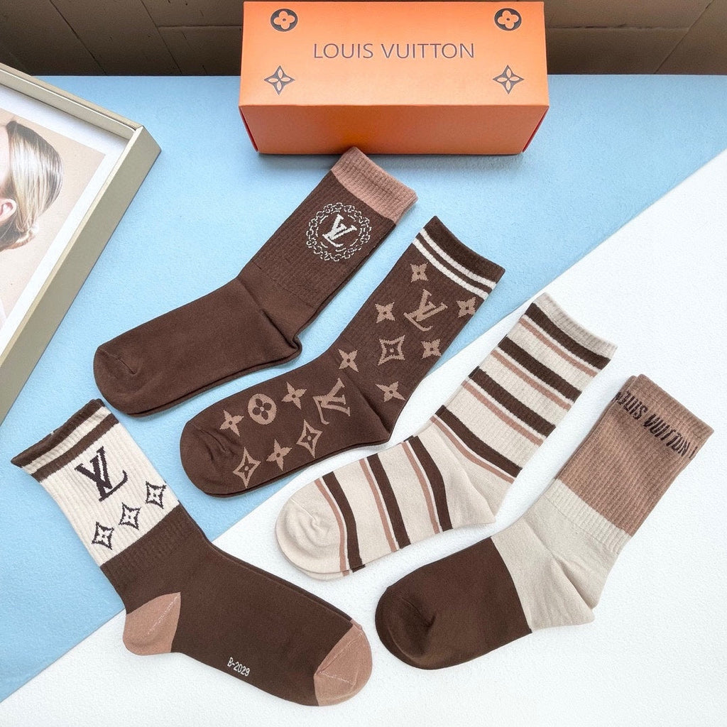 LOUIS VUITTON CREW SOCKS 414491 (1 BOX)