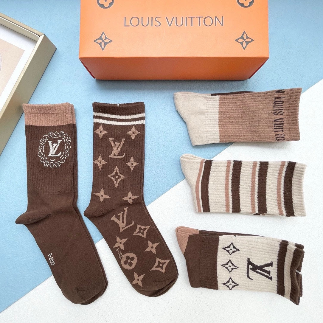 LOUIS VUITTON CREW SOCKS 414491 (1 BOX)