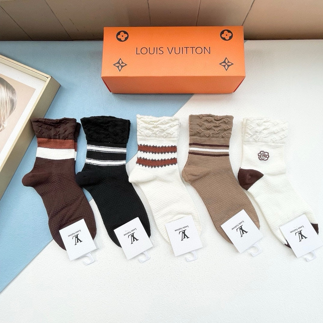 LOUIS VUITTON LOW-CUT SOCKS 414495 (1 BOX)