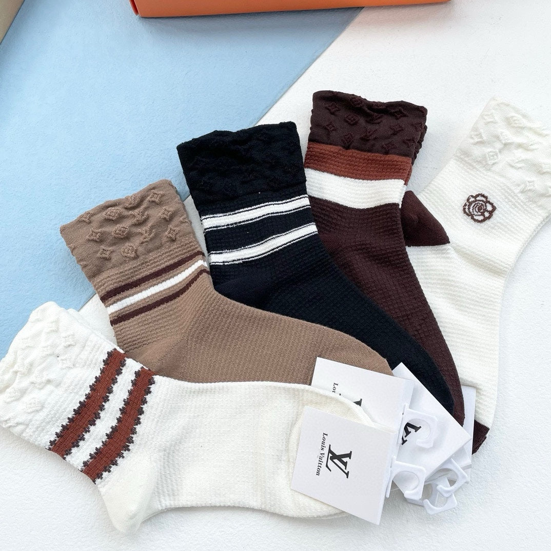 LOUIS VUITTON LOW-CUT SOCKS 414495 (1 BOX)