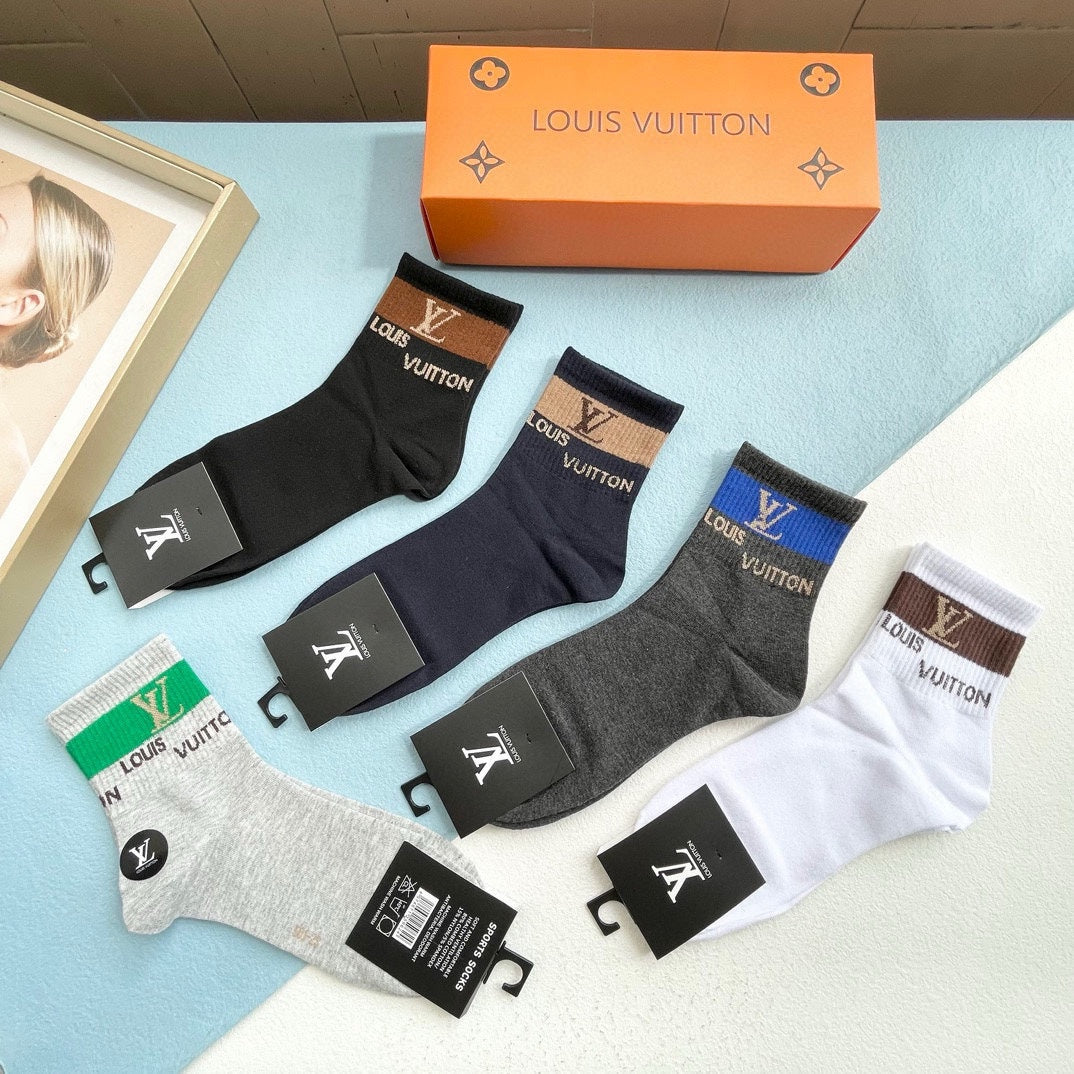 LOUIS VUITTON LOW-CUT SOCKS 414497 (1 BOX)