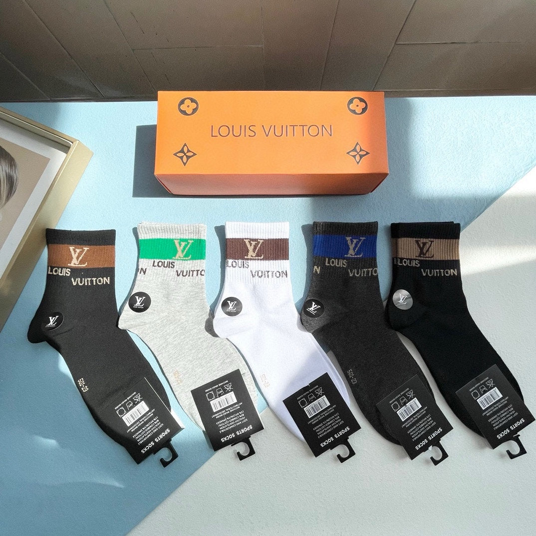 LOUIS VUITTON LOW-CUT SOCKS 414497 (1 BOX)