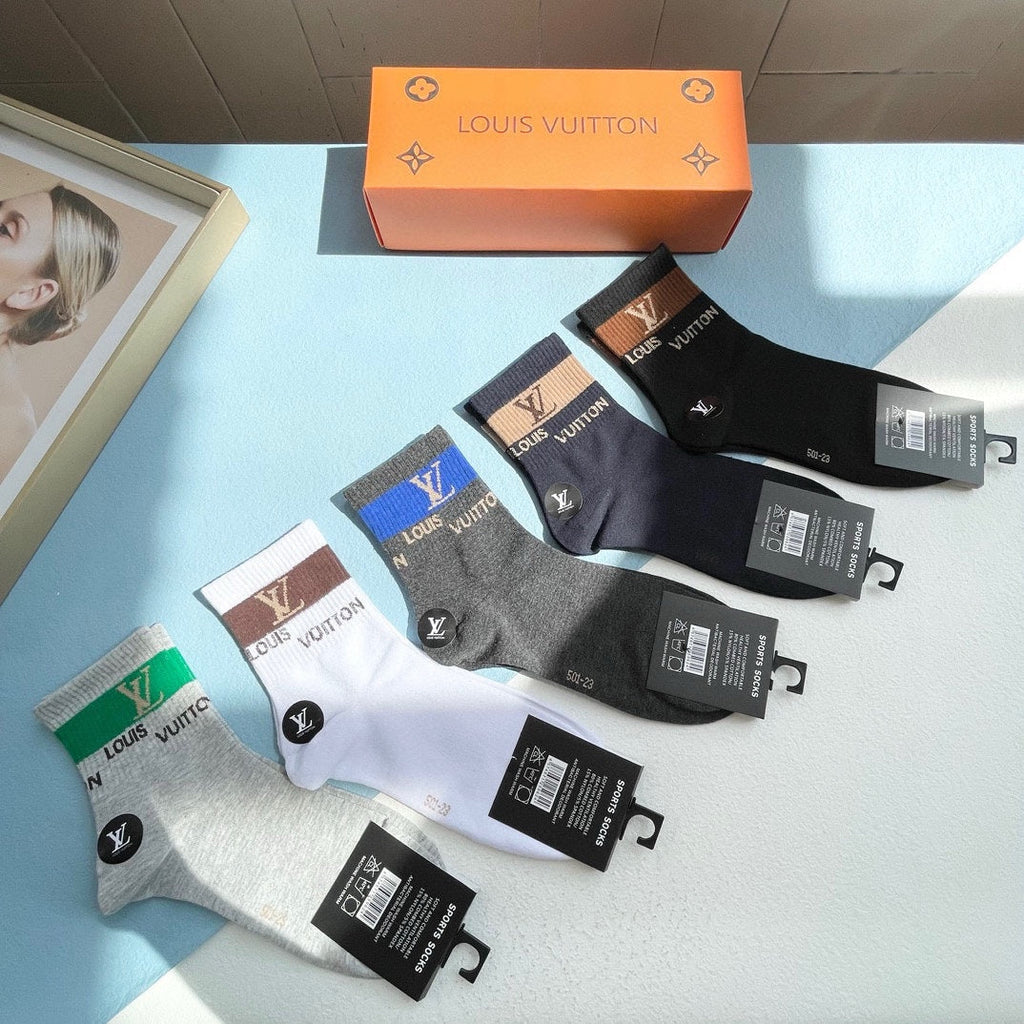 LOUIS VUITTON LOW-CUT SOCKS 414497 (1 BOX)