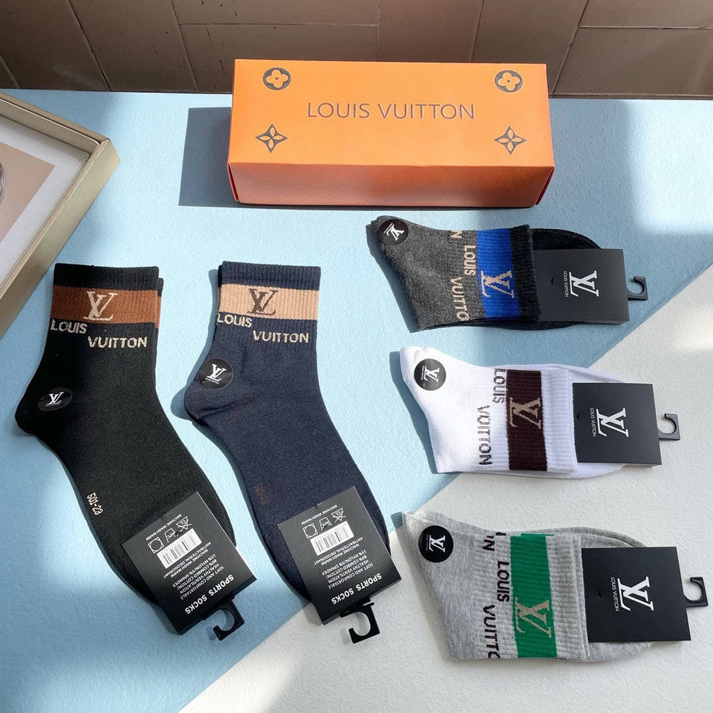 LOUIS VUITTON LOW-CUT SOCKS 414497 (1 BOX)