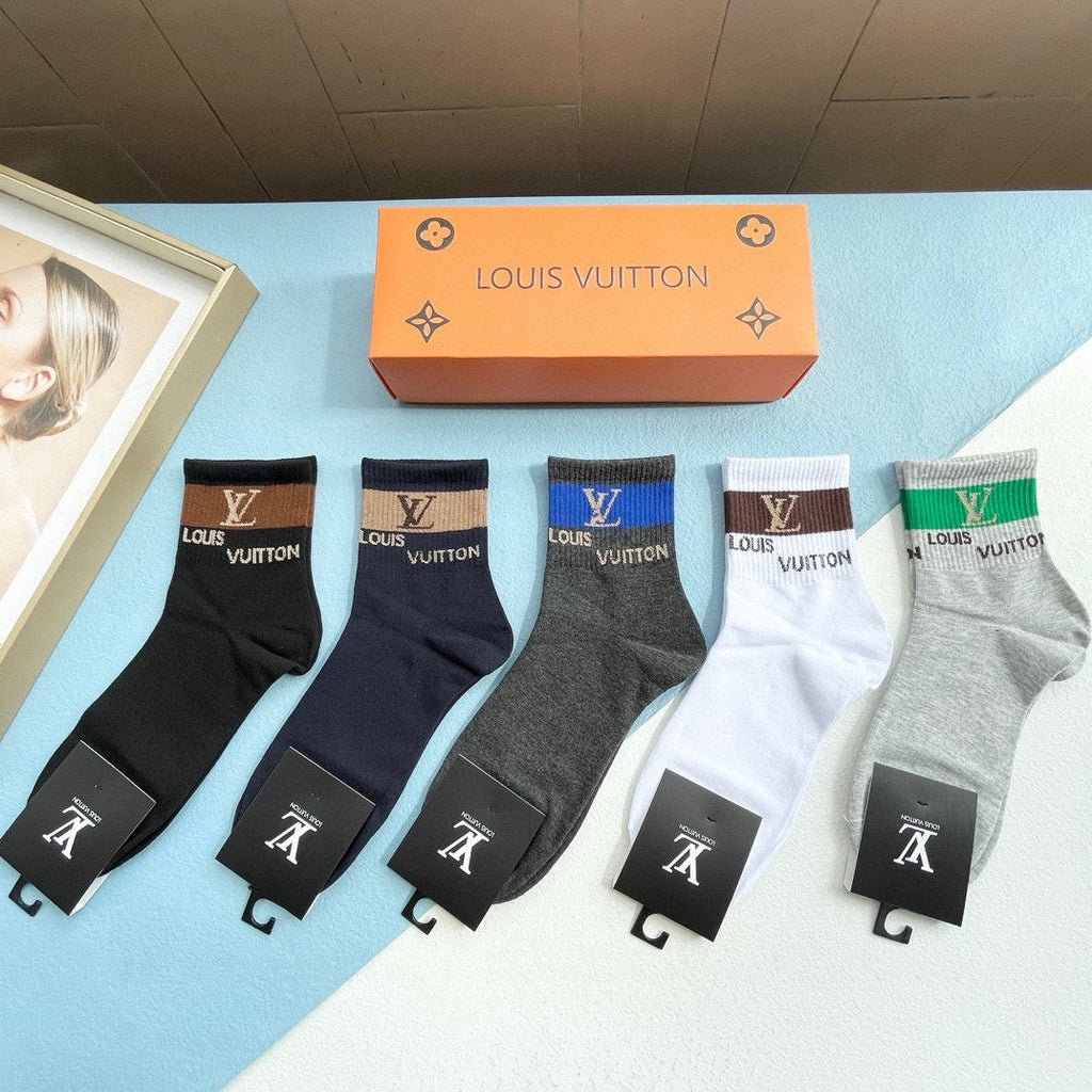 LOUIS VUITTON LOW-CUT SOCKS 414497 (1 BOX)
