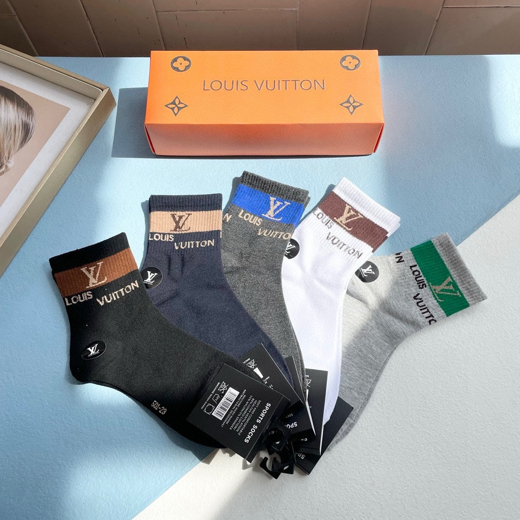 LOUIS VUITTON LOW-CUT SOCKS 414497 (1 BOX)