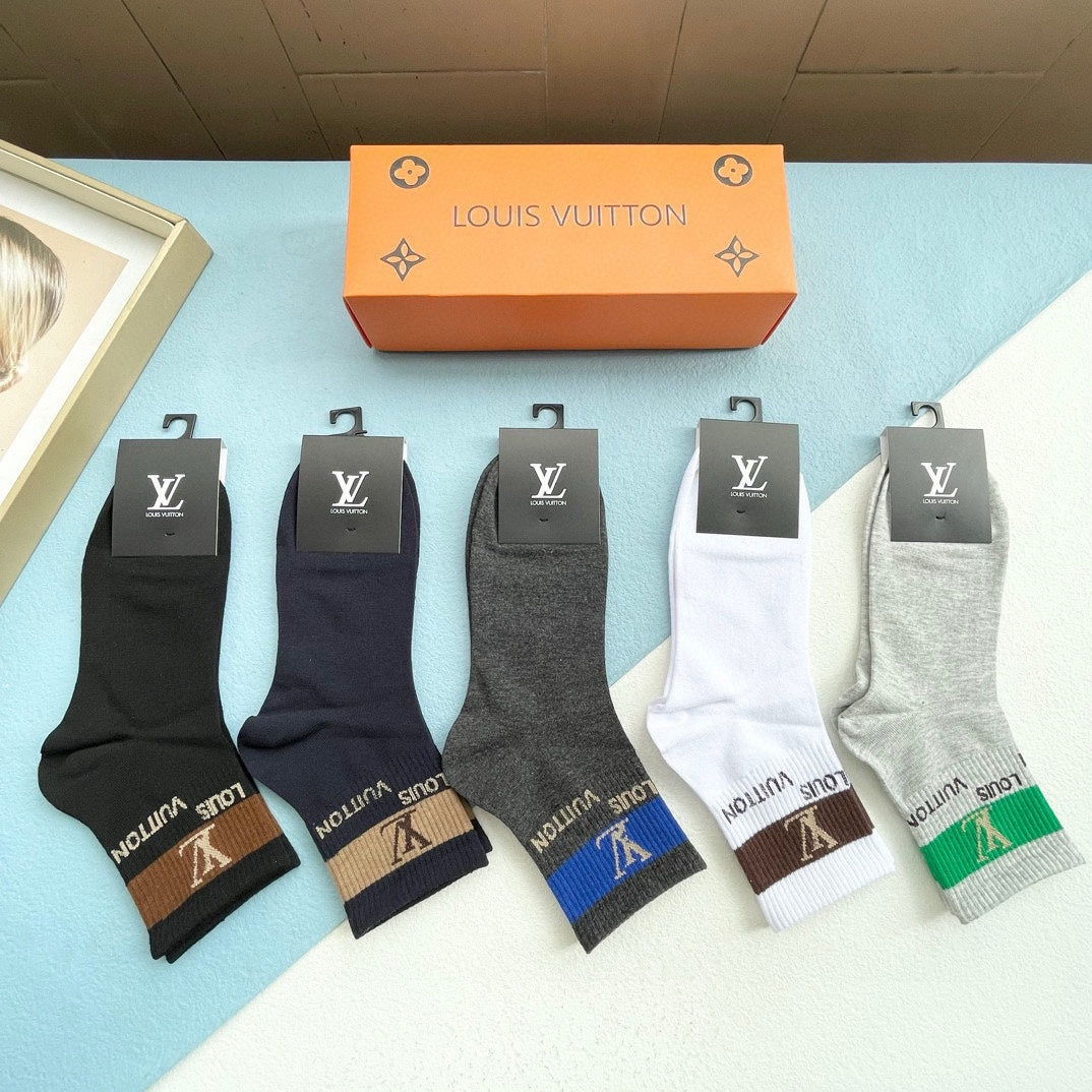 LOUIS VUITTON LOW-CUT SOCKS 414497 (1 BOX)