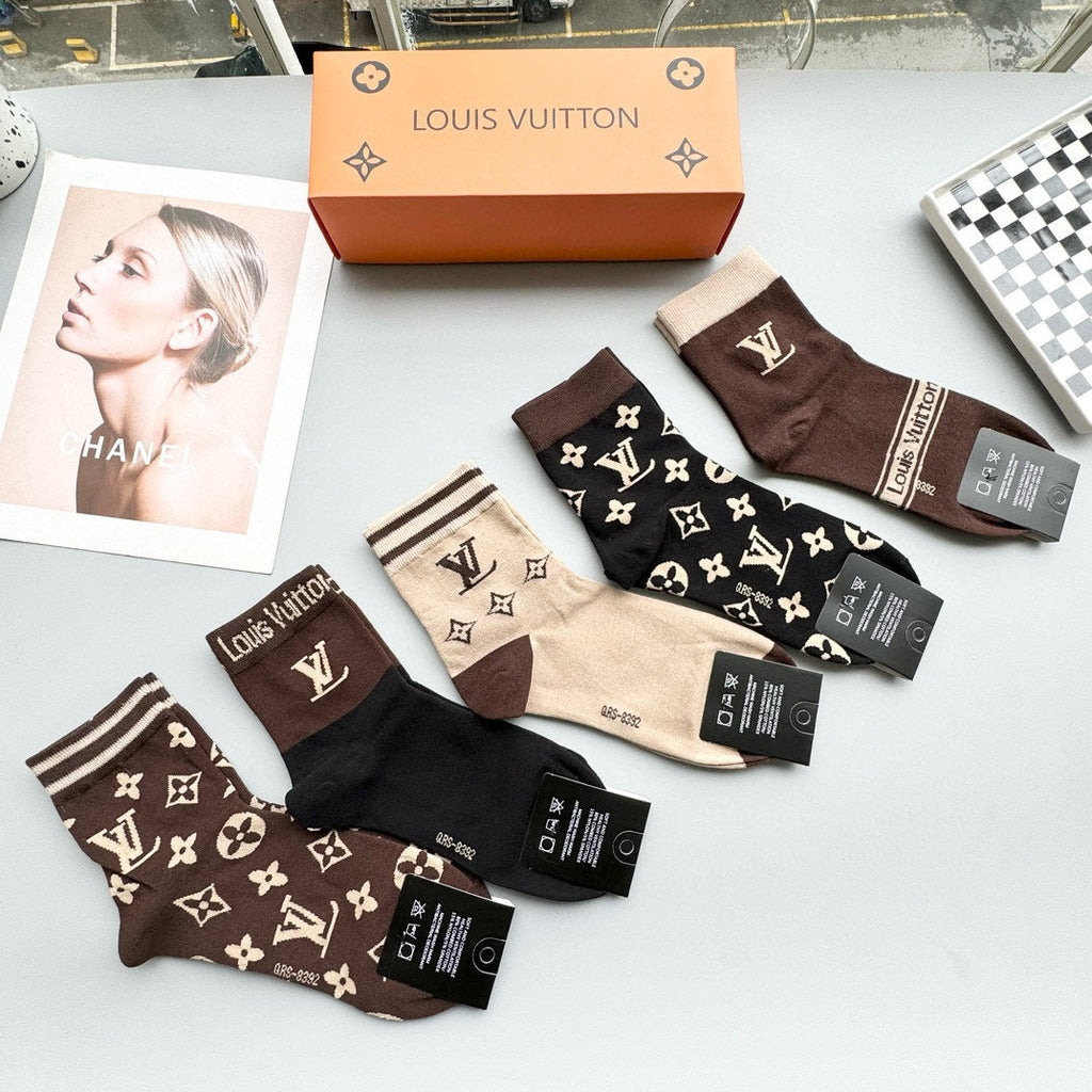 LOUIS VUITTON LOW-CUT SOCKS 414511 (1 BOX)