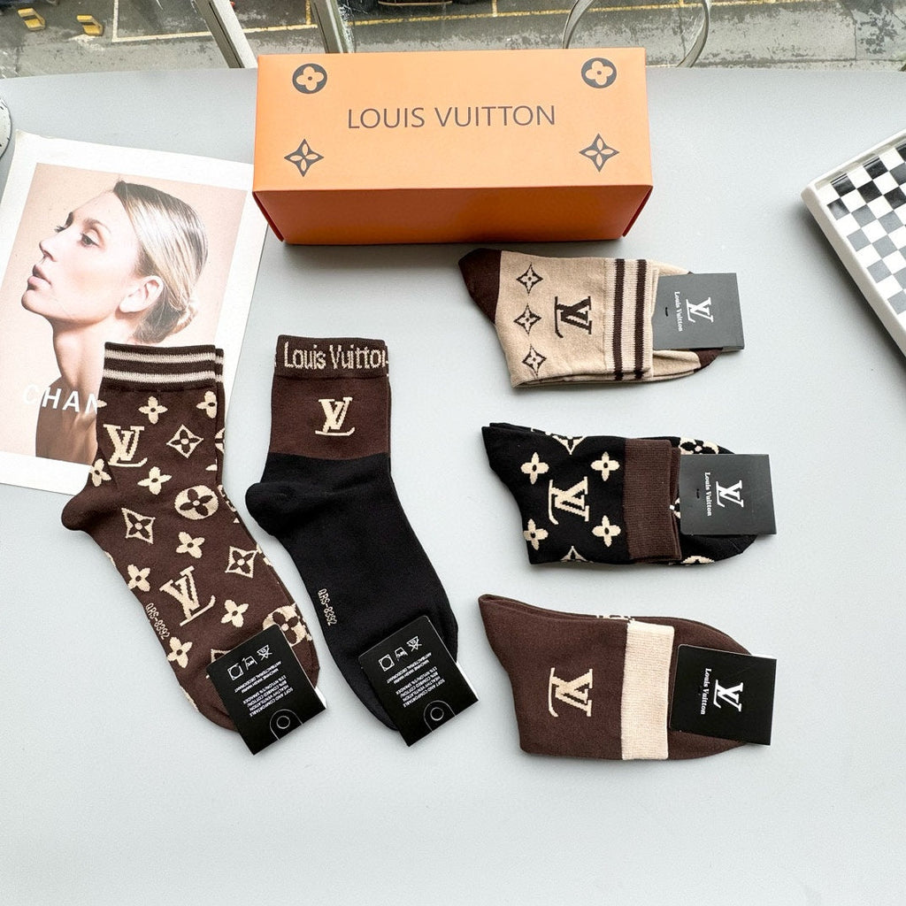LOUIS VUITTON LOW-CUT SOCKS 414511 (1 BOX)
