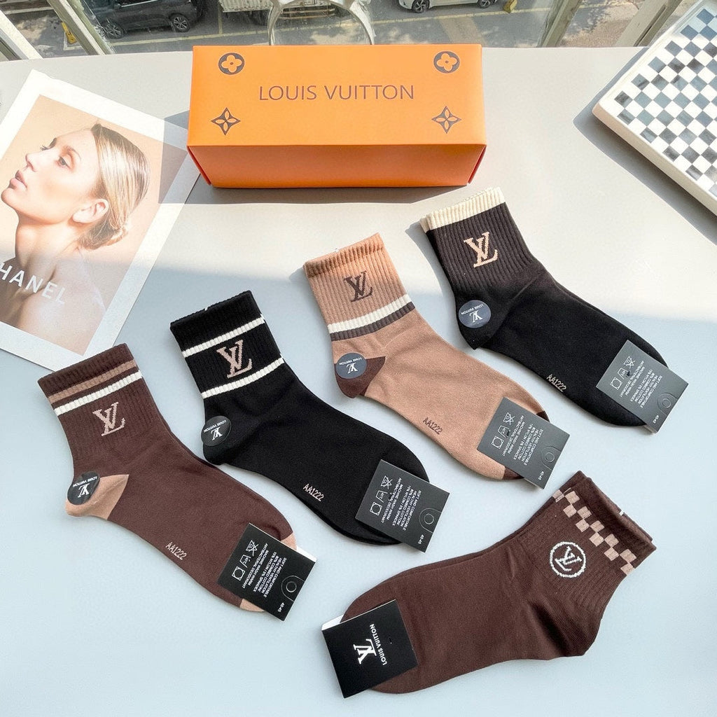 LOUIS VUITTON LOW-CUT SOCKS 417411 (1 BOX)