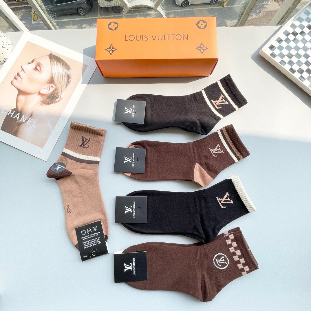 LOUIS VUITTON LOW-CUT SOCKS 417411 (1 BOX)