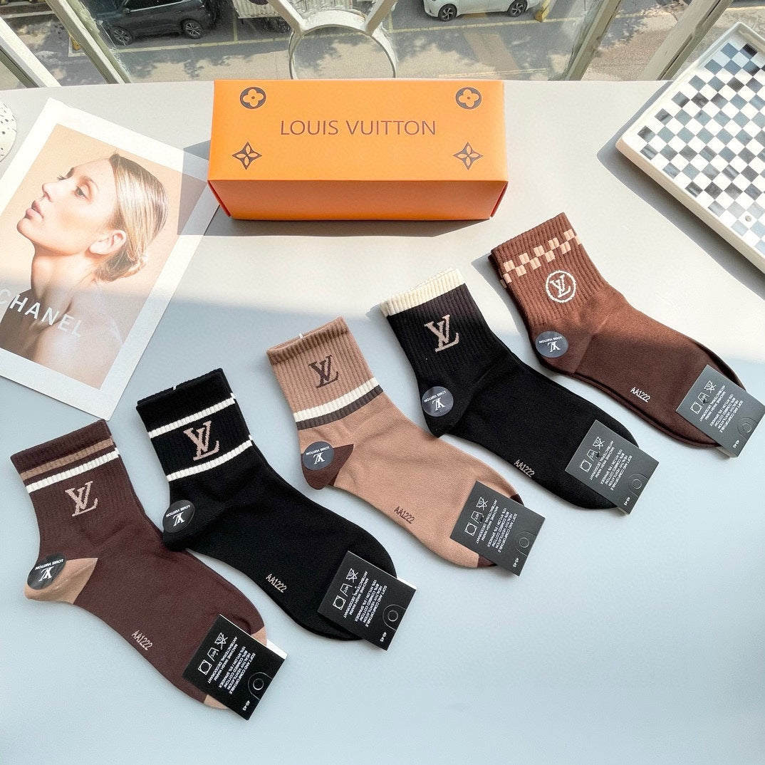 LOUIS VUITTON LOW-CUT SOCKS 417411 (1 BOX)