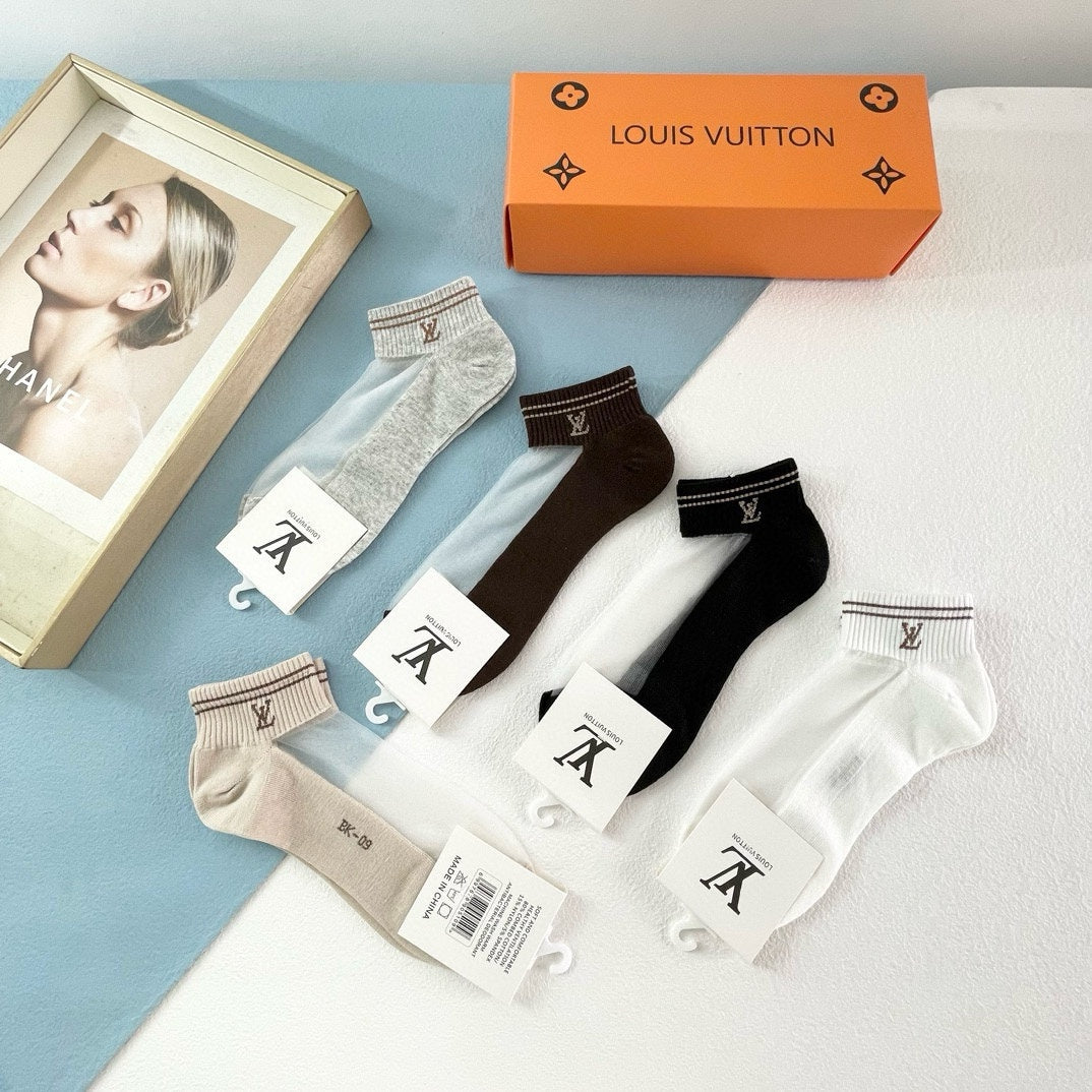 LOUIS VUITTON FLAT SOCKS 418949 (1 BOX)