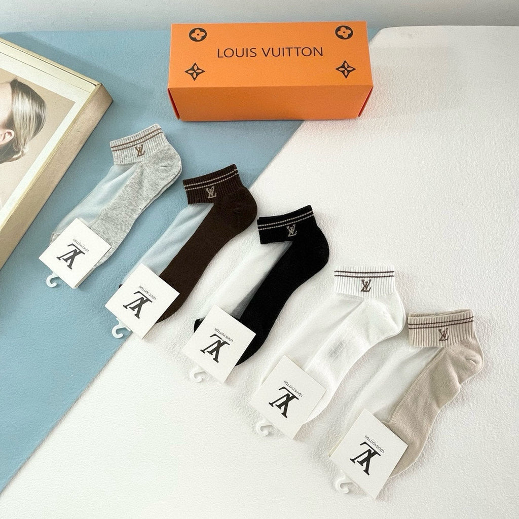 LOUIS VUITTON FLAT SOCKS 418949 (1 BOX)
