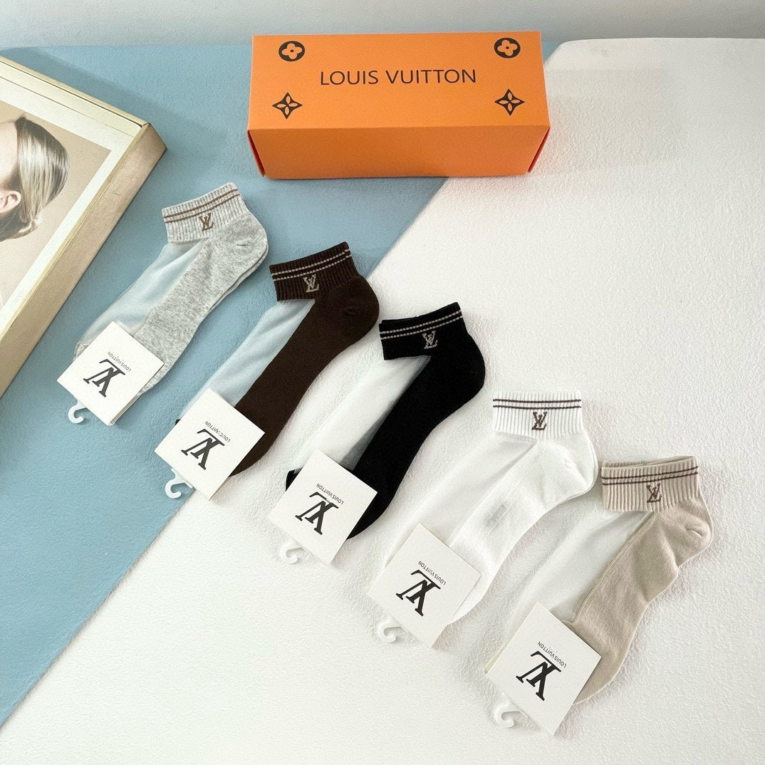 LOUIS VUITTON FLAT SOCKS 418949 (1 BOX)