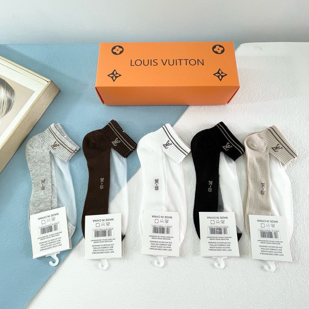 LOUIS VUITTON FLAT SOCKS 418949 (1 BOX)