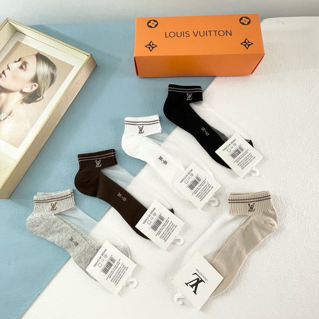 LOUIS VUITTON FLAT SOCKS 418949 (1 BOX)