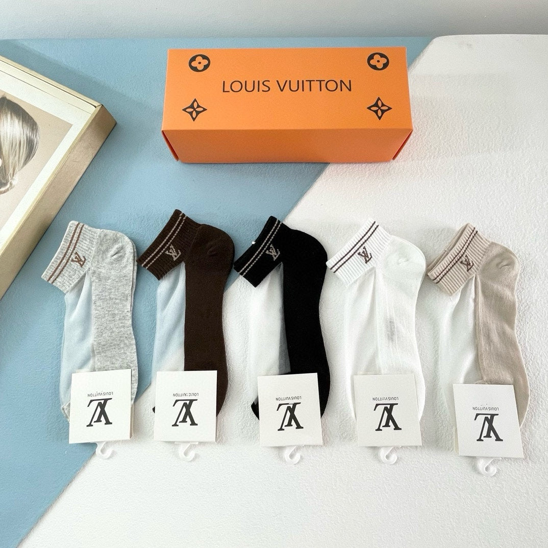 LOUIS VUITTON FLAT SOCKS 418949 (1 BOX)