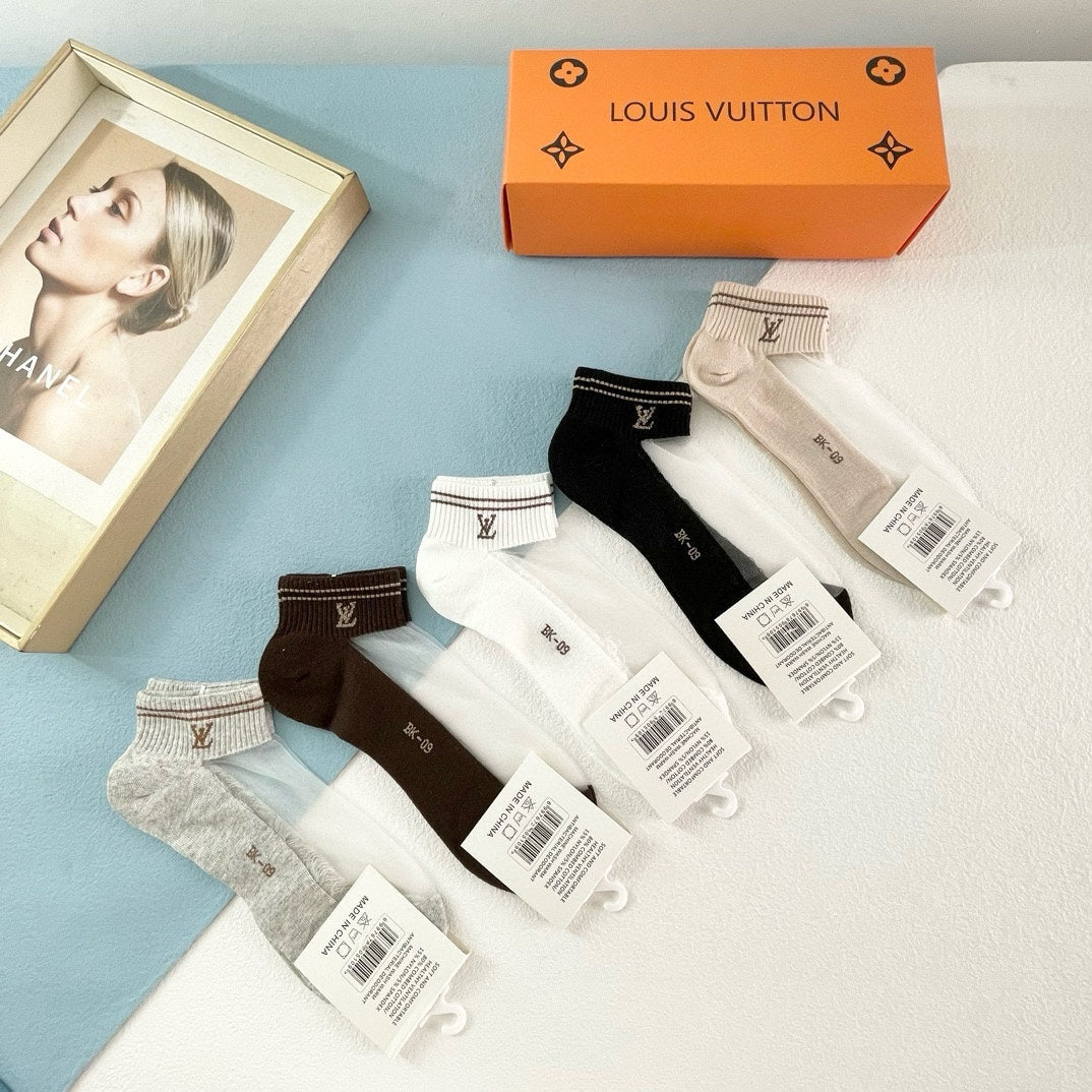 LOUIS VUITTON FLAT SOCKS 418949 (1 BOX)