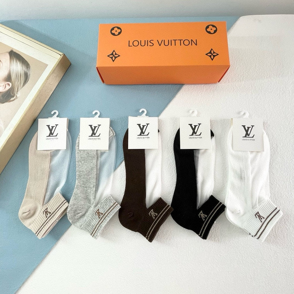 LOUIS VUITTON FLAT SOCKS 418949 (1 BOX)