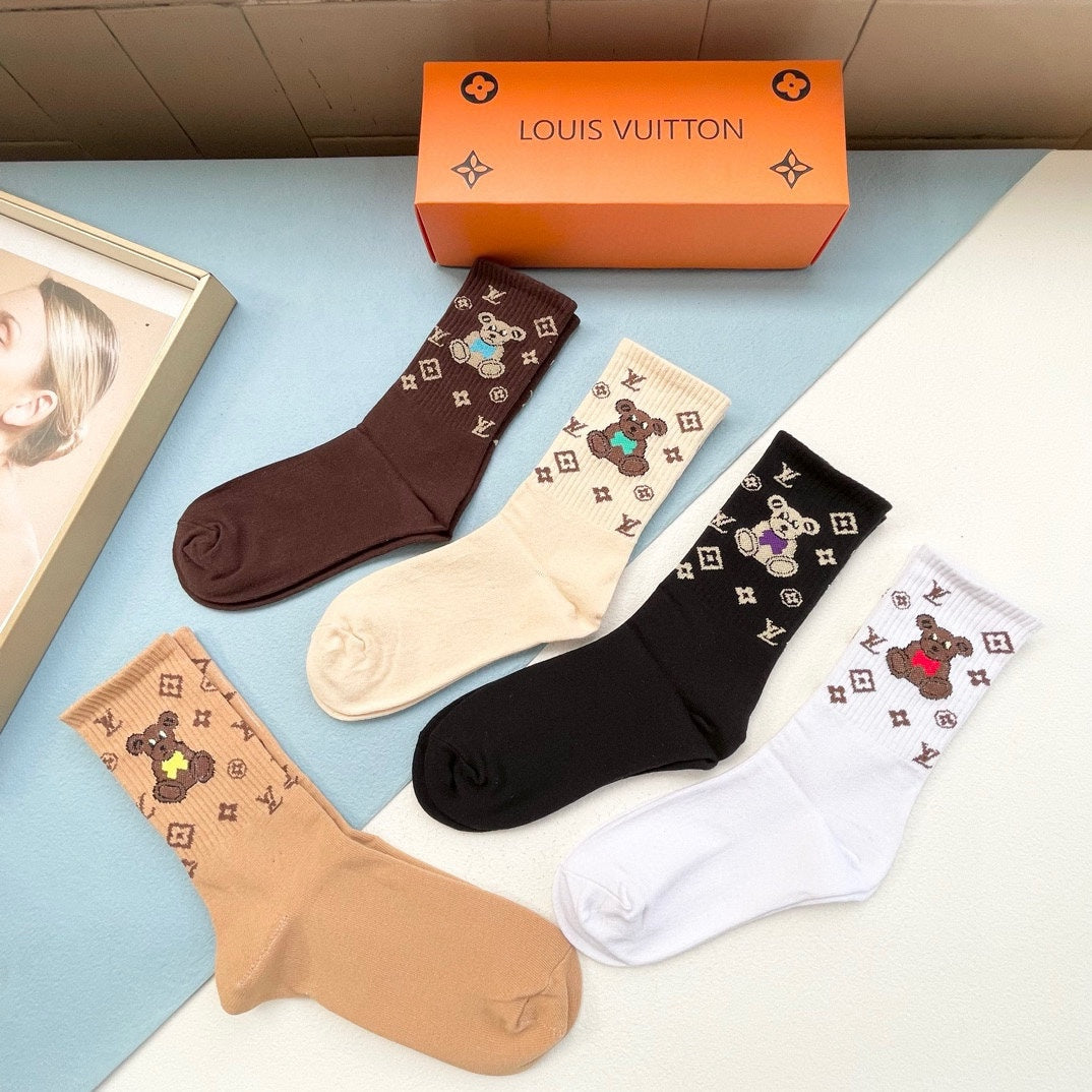 LOUIS VUITTON CREW SOCKS 418955 (1 BOX)
