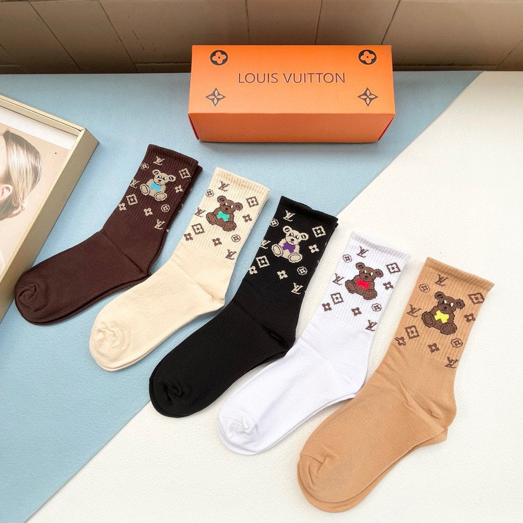 LOUIS VUITTON CREW SOCKS 418955 (1 BOX)