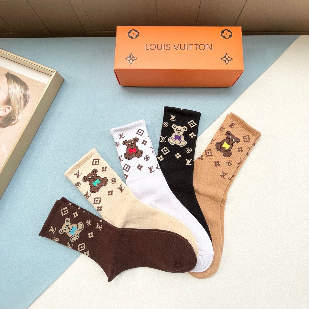 LOUIS VUITTON CREW SOCKS 418955 (1 BOX)