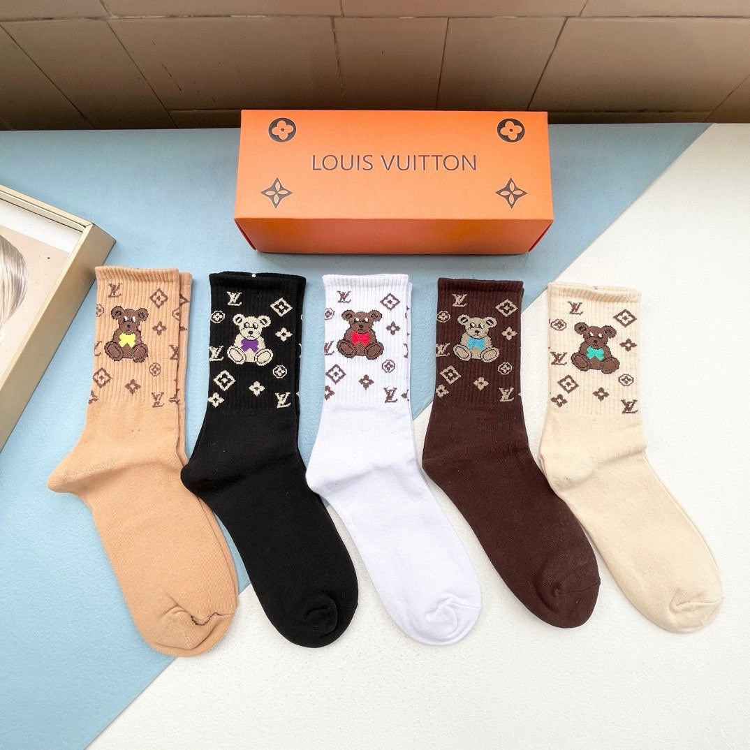 LOUIS VUITTON CREW SOCKS 418955 (1 BOX)