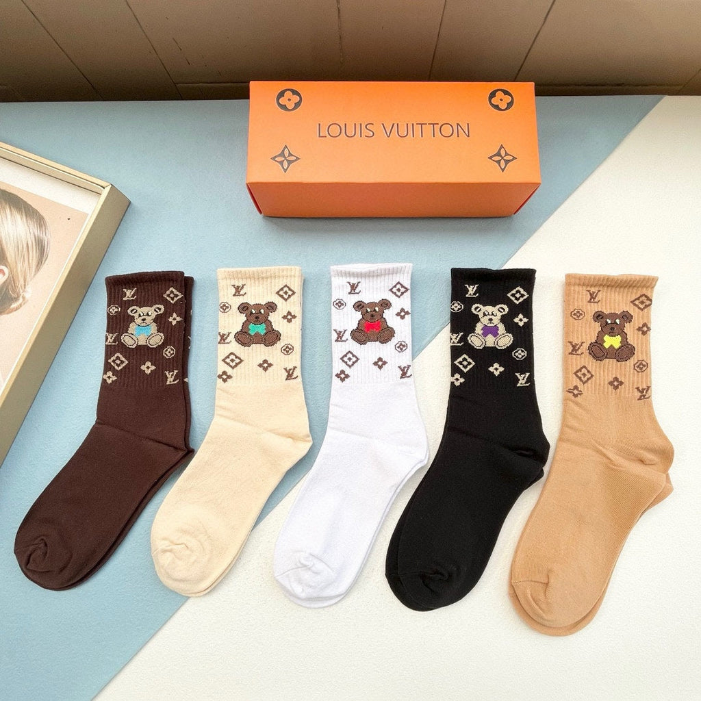 LOUIS VUITTON CREW SOCKS 418955 (1 BOX)