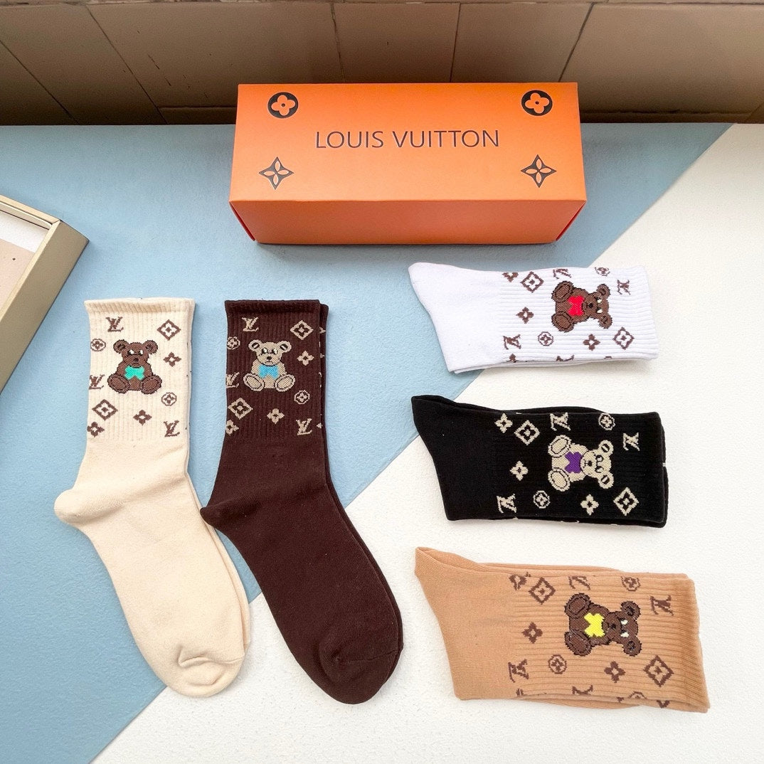 LOUIS VUITTON CREW SOCKS 418955 (1 BOX)