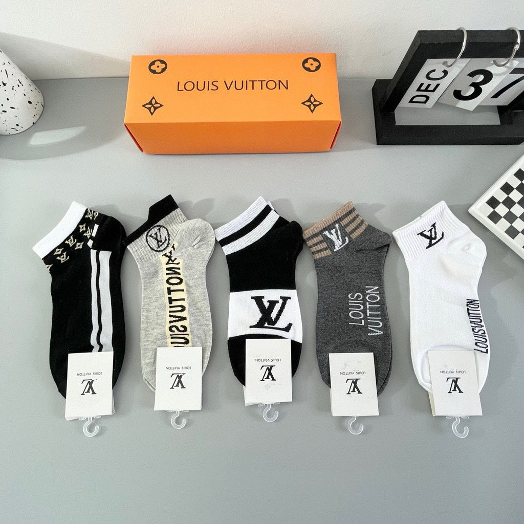 LOUIS VUITTON LOW-CUT SOCKS 420712 (1 BOX)