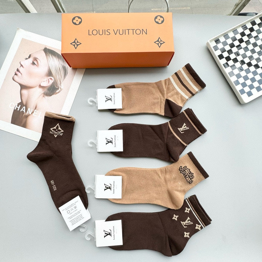 LOUIS VUITTON LOW-CUT SOCKS 423897 (1 BOX)